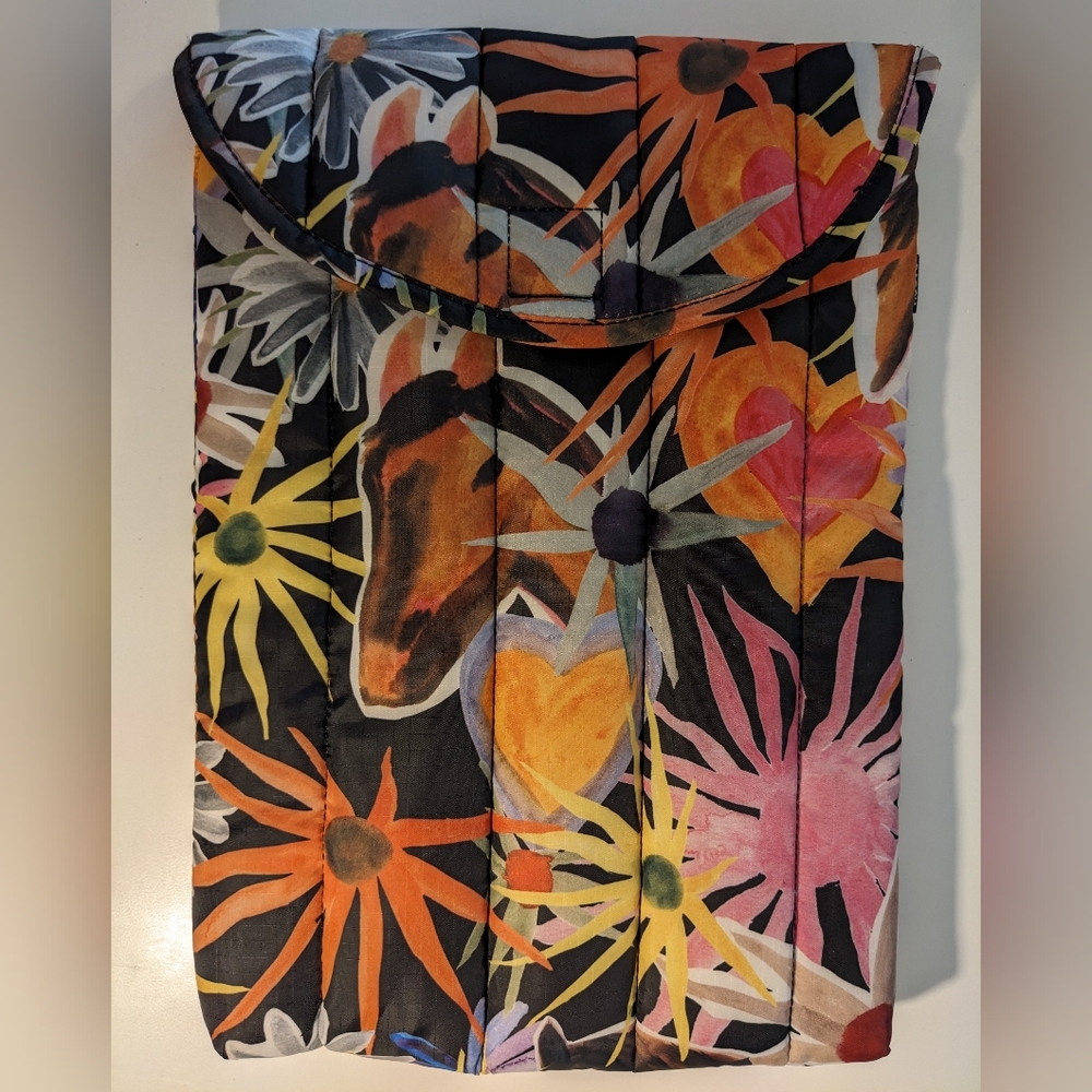BAGGU 13/14" Puffy Laptop Sleeve - Jessica Williams Merritt Horse Collage